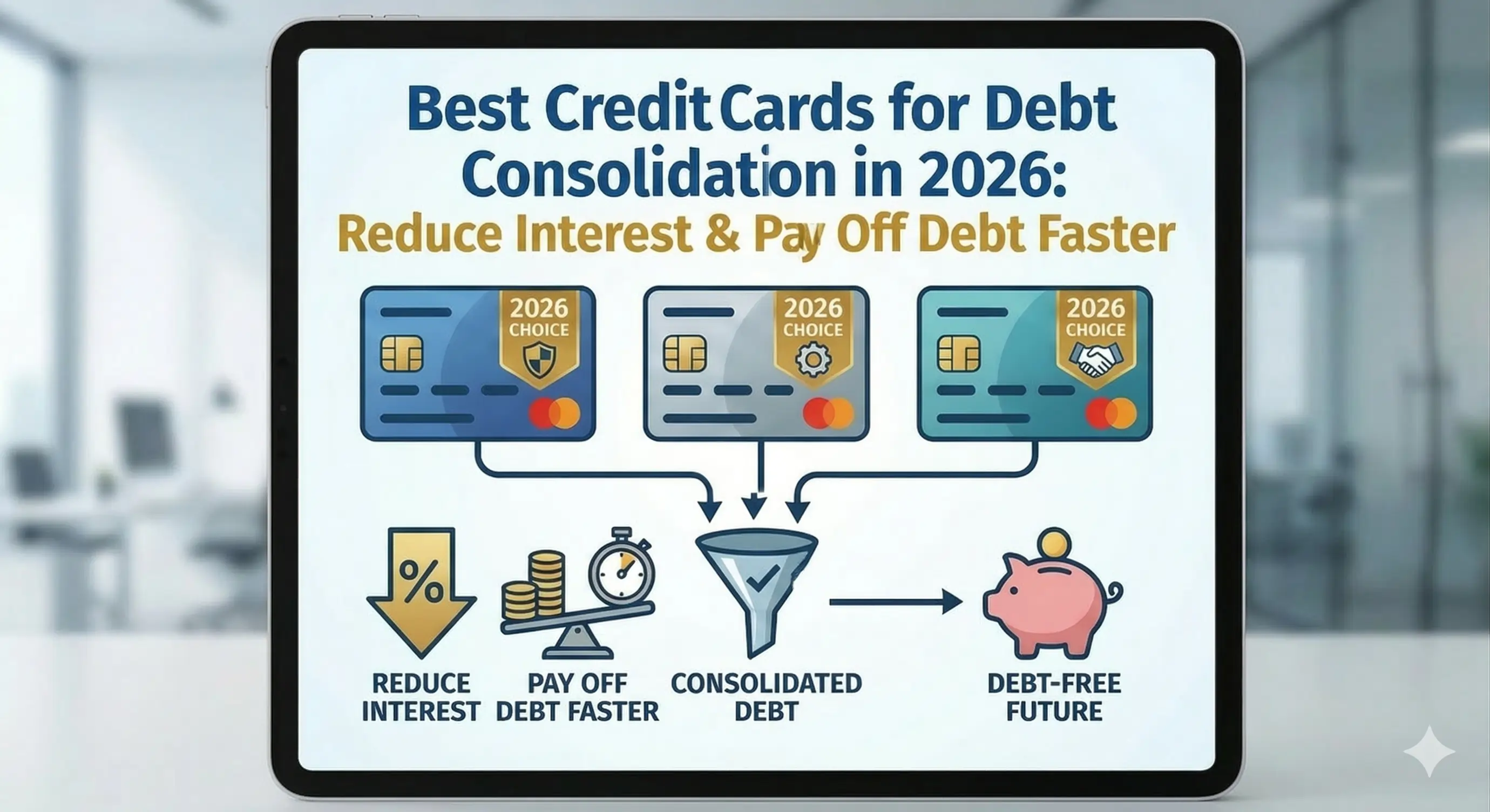 Best Credit Cards for Debt Consolidation in 2026: Reduce Interest & Pay Off Debt Faster Thumbnail