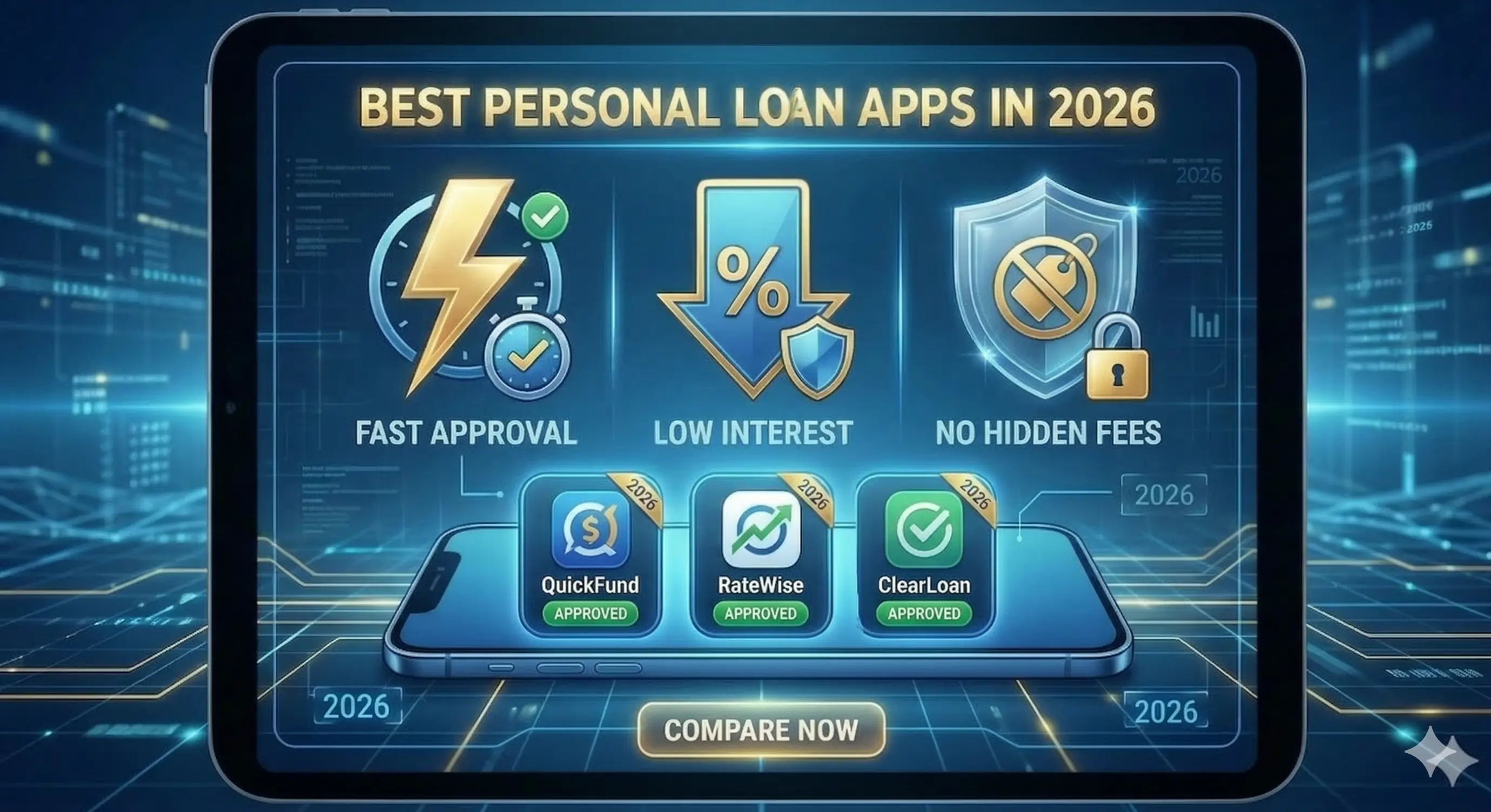 Best Personal Loan Apps in 2026: Fast Approval, Low Interest & No Hidden Fees Thumbnail