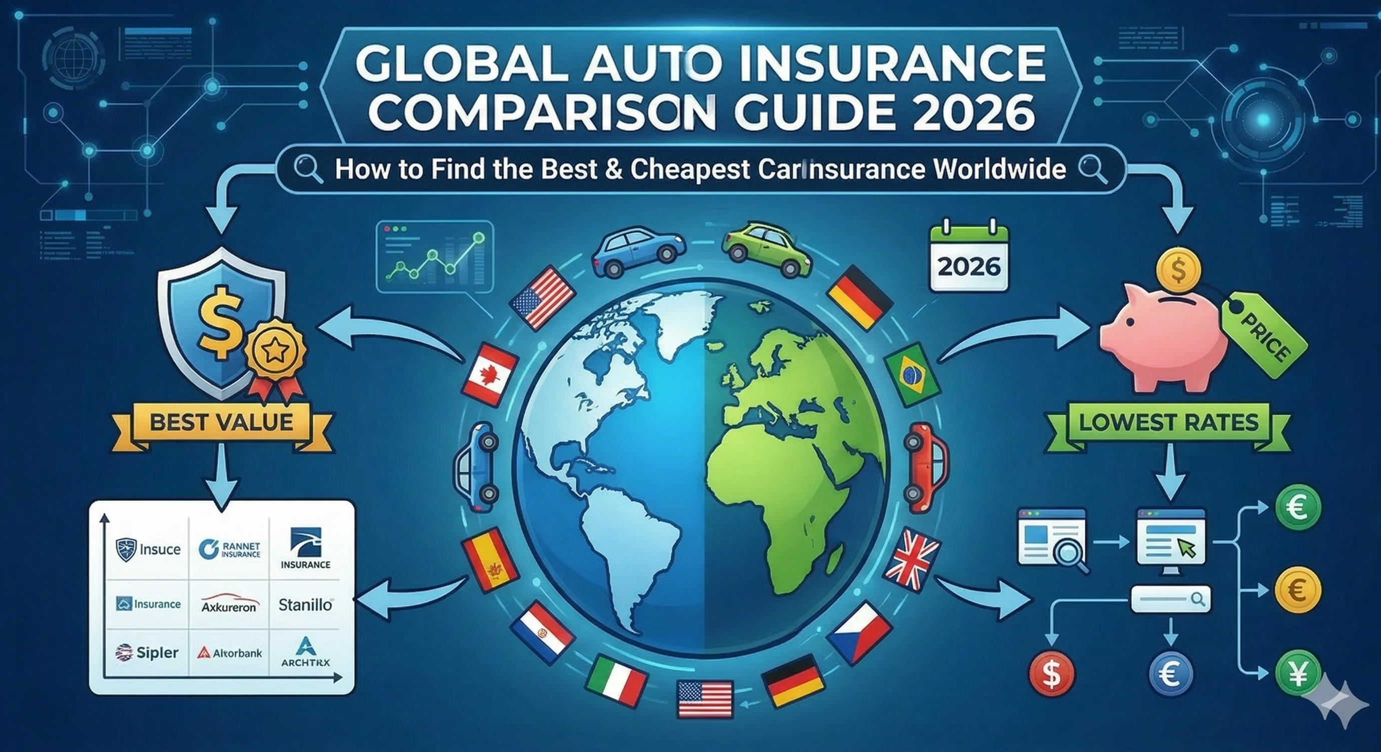 Global Auto Insurance Comparison Guide 2026: How to Find the Best & Cheapest Car Insurance Worldwide Thumbnail