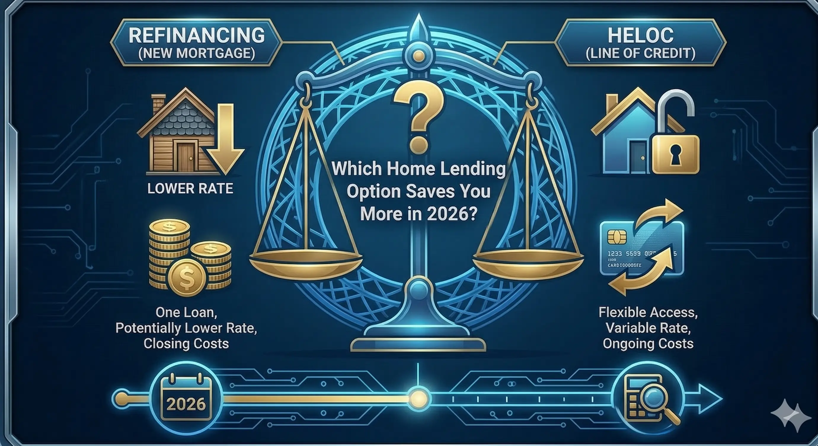 Refinancing vs HELOC in 2026: Which Home Lending Option Saves You More? Thumbnail